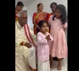 Bandaru Dattatreya grand daughter recites song on PM Modi