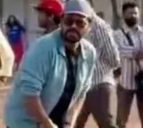 Victory Venkatesh played Galli Cricket with VVIYT Students