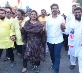 Yuvagalam padayatra in Yalamanchili constituency