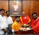 Alampur Priests of Jogulamba Sameta Bala Brahmeswara Swamy temple gave goddess Jogulamba's blessings to CM A Revanth Reddy