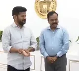 Dana Kishore and Amrapali Kata IAS calls on Chief Minister Revanth Reddy