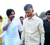 Chandrababu welcomes Janasena chief Pawan Kalyan at Polipalli meeting