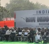 INDIA bloc stages protest at Jantar Mantar against suspension of 146 MPs