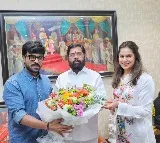 Ram Charan, wife Upasana meet Maharashtra CM Eknath Shinde