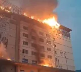 Huge fire breaks out at hospital in Hyderabad