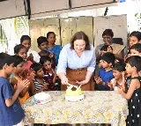 Pawan Kalyan wife Ana celebrates pre christmas with orphans