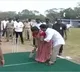 CM Jagan trains Roja how to hold cricket bat
