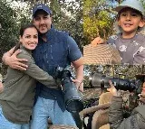 Dia Mirza enjoys family outing at Gir National Park