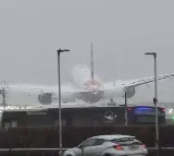 Boeing 777 Makes Insane Landing At London Airport Amid High Winds