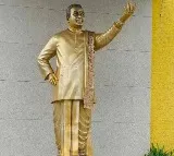 Tension raises in Kakinada after some people try to remove NTR statue