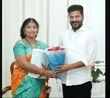 Former DSP Nalini meets cm Revanth Reddy