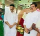 Raghurama and Pattabhi attend hotel inauguration in Shirdi