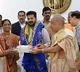 Yadadri temple priests blesses CM Revanth Reddy on New year eve