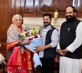 Revanth reddy and Uttam Kumar Reddy has called on Finance Minister Nirmala Sitharaman