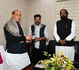 Telangana CM urges Sitharaman to release pending funds, Rajnath to transfer land