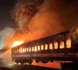 Tragedy in Bangladesh as Fire broke out in a train and five people were dead