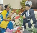 మంత్రి కొండా సురేఖతో హిందుస్థాన్ కోకా కోలా బెవరేజెస్ (హెచ్‌సిసిబి) కంపెనీ ప్రతినిధులు సమావేశమయ్యారు