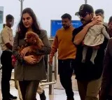 Ram Charan and Upasana off to Bengaluru for festive days
