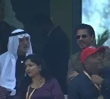 Shahrukh attends ILT20 match between mumbai indians emirates and dubai capitals