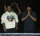 Chiranjeevi and Ram Charan meet and greet fans before they leave for Ayodhya