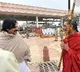 Pawan Kalyan talks to Chinna Jeeyar Swamy in Ayodhya