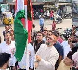 Owaisi unfurls national flag at madrasa in Hyderabad