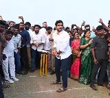 Nara Lokesh attends MPL Final match and distributes prizes