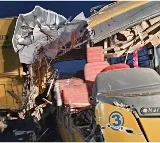 Four students killed, 8 injured in school bus-tractor collision in K’taka