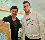 Tamilnadu CM MK Stalin met Tennis great Novak Djokovic in mid air