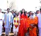 Nara Lokesh in Srisailam along with family