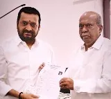 Bandla Ganesh submits application for Malkajgiri Lok Sabha Seat