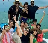 Manchu Lakshmi attends Rakul Preet Singh bachelor party