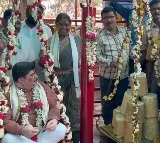 droupadi murmu invited for Sammakka Sarakka fest
