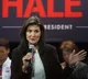 Haley reiterates US will have a female president - either her or Kamala Harris