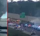 A plane hit a car on the highway and two died in Florida