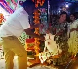 Couple Offers Jaggery Equal To Their Pet Dog Weight For Medaram Jathara