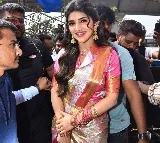 Sreeleela attends CMR Shopping Mall in Kukat Pally