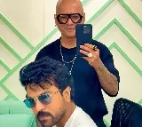 Ram Charan with new hair style
