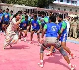 Roja played Kabaddi and chants as 2024 Jagananna Once More