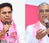 Eggs pelted on KTR and Harish vehicle