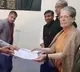 Sonia files nomination for RS polls from Rajasthan