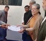 Sonia Gandhi files nomination for Rajya Sabha from Rajasthan