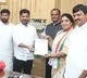 Revanth Reddy gives BForms to Renuka Chowdary