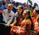 Nara Brahmani attends Weavershala inauguration in Autonagar