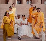 Sharmila shares her son Raja Reddy and Priya Atluri Haldi celebration photos