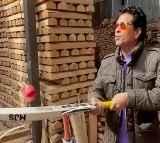 first bat given to me was by my sister and it was a Kashmir willow bat Sachin shares video