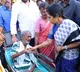 Nara Bhuvaneswari talks to two elder people in Nijam Gelavali visit
