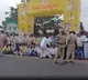 TDP Workers Protest At Chandrababu Home