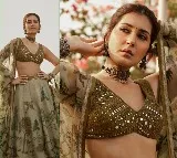 Raashii Khanna goes ethnic as she promotes 'Yodha' in Hyderabad
