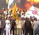 Chandrababu Holds Janasena Flag, Pawan Kalyan Raises TDP Flag